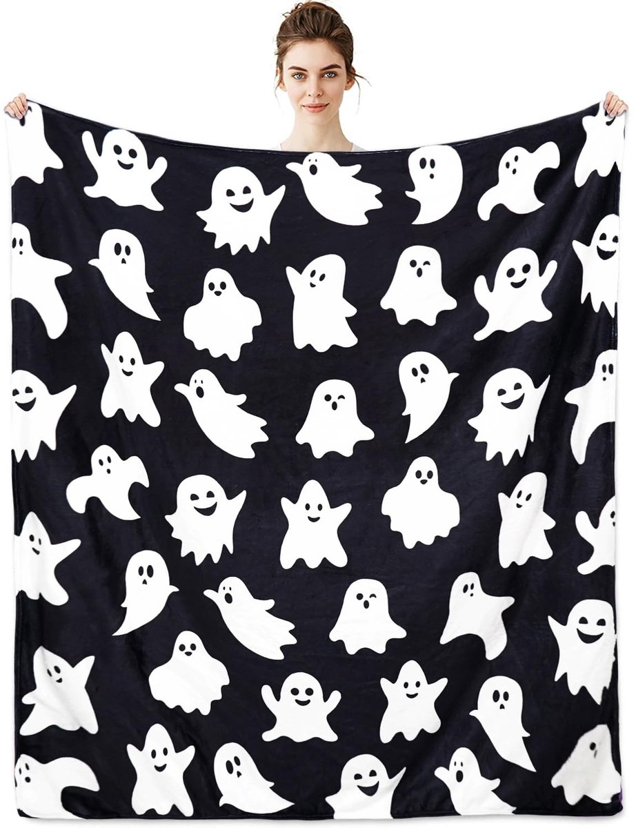 Halloween deken Spookdekens voor kinderen voor vrouwen Halloween decoraties Flanellen deke