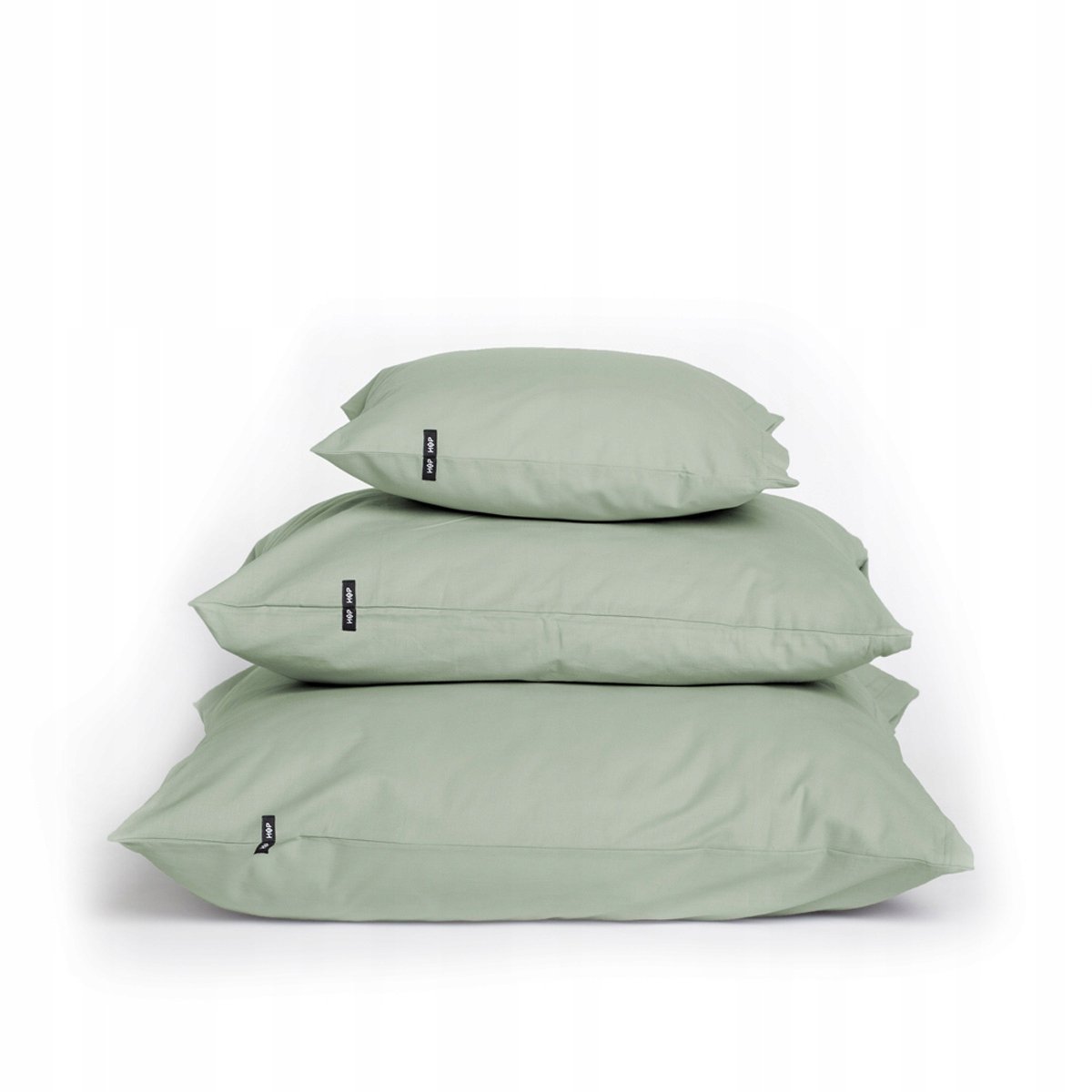 2x Kussensloop 40x40cm Saliegroen 100% Katoen