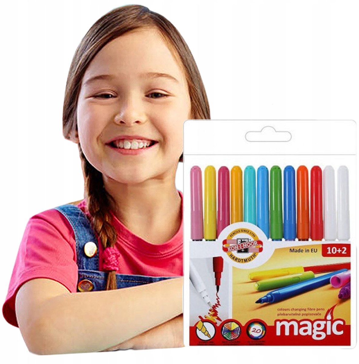 Koh-I-Noor Magische Stiften 10+2 Kleuren - Creatief Tekenen