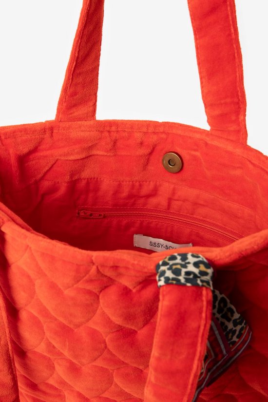 Sissy Boy Rode Velvet Shopper Met Hartjes Bol sissy-boy-rode-velvet-shopper-met-hartjes-bol