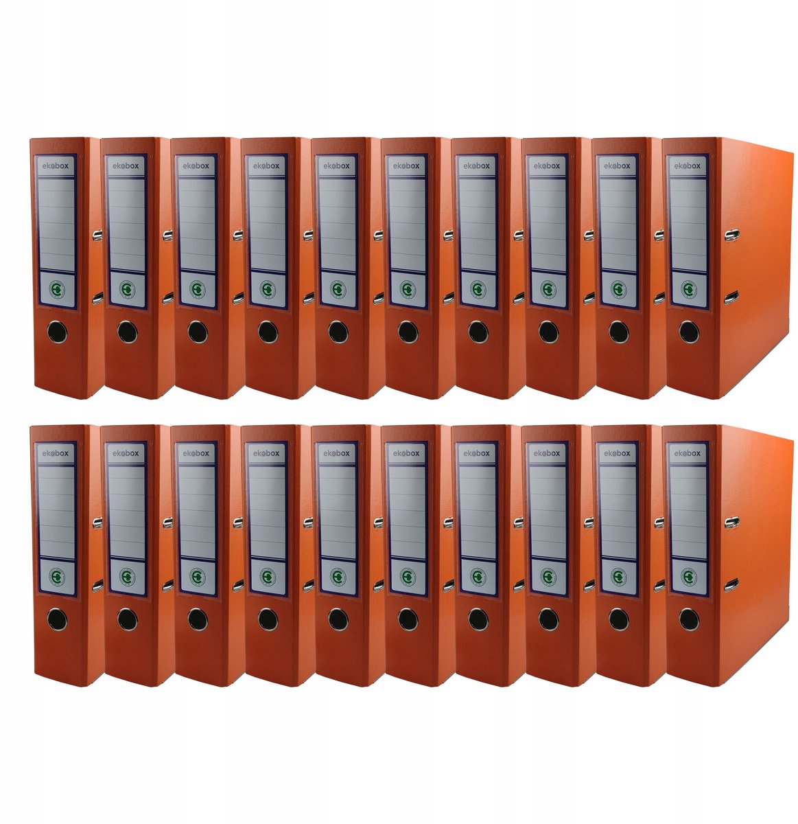 A4 PP EKOBOX Ordner 80mm Oranje - 20 st