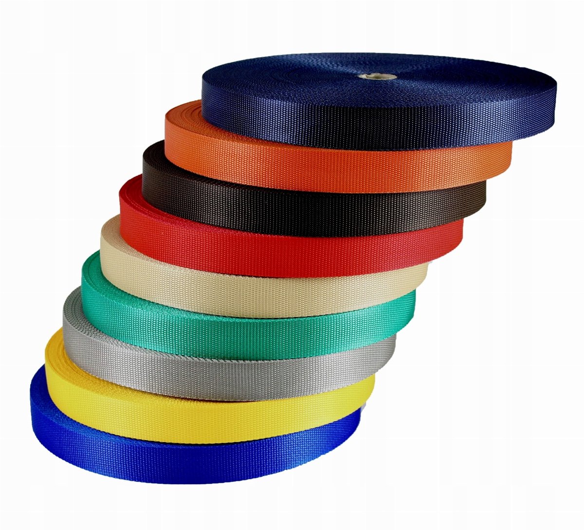 Wit Linnen Draagband 10mm - 50m Rol