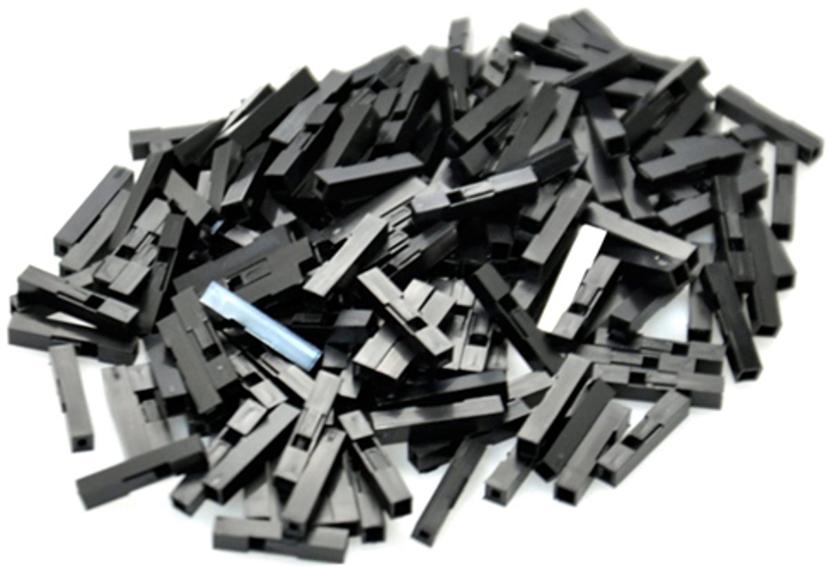 1-Pin Dupont 2.54 mm Connector Behuizing – 50 stuks
