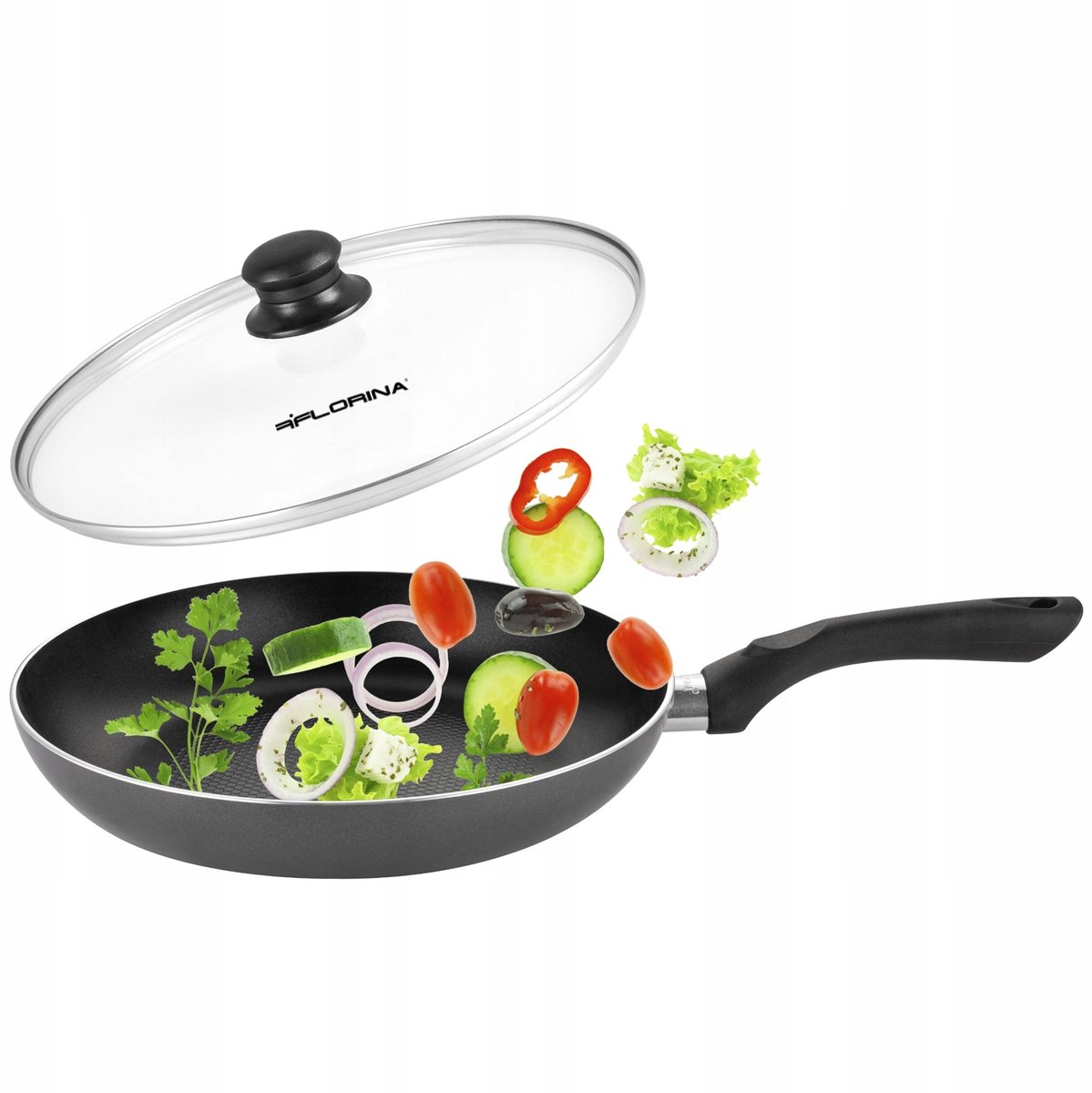 Florina Maja Koekepan 28cm met Honingraat Bodem & Deksel - Inductie