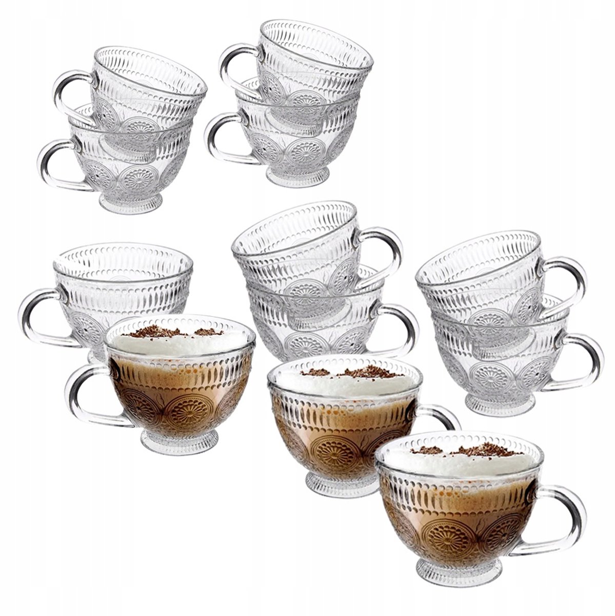 Altom Design Daisy geglazuurde mok 430 ml - Set van 12 stuks