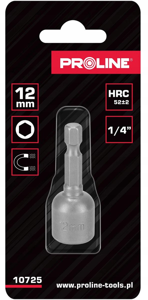 Proline Magnetische Dop 1/4" HEX 12mm - Ideaal voor Schroeven