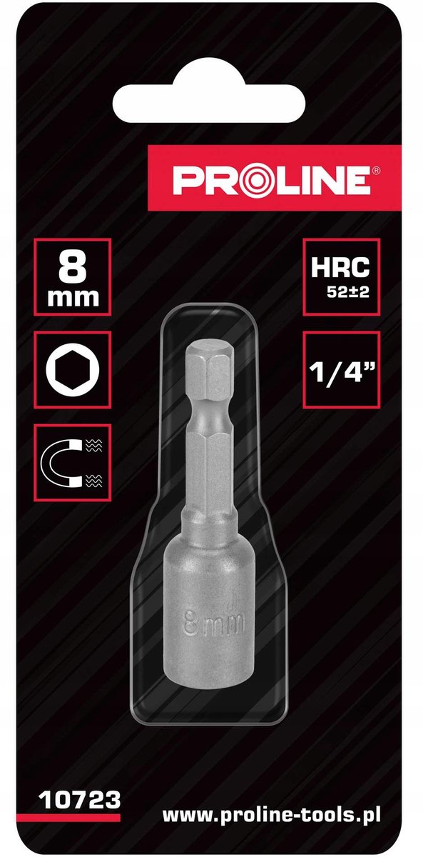 Proline Magnetische Dop 1/4" Hex 8mm - Stabiel Schroefbevestiging