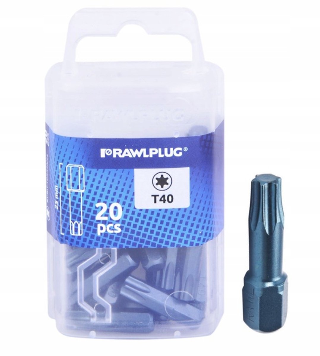 Rawlplug Torx T40 Bits 25mm 20 Stuks - Hoge Kwaliteit