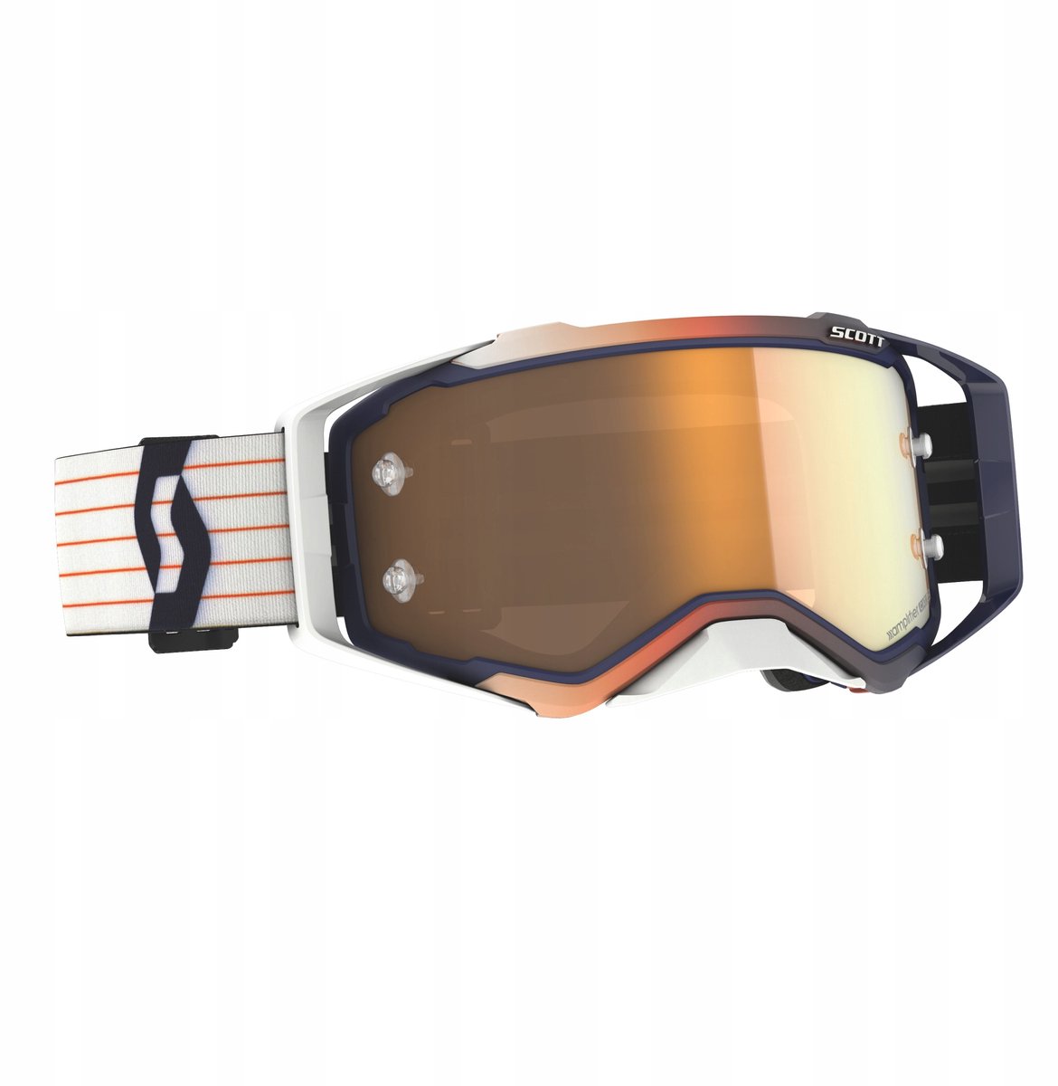 Scott Prospect Versterker Cross/Enduro Motorbril Blauw/Wit/Oranje