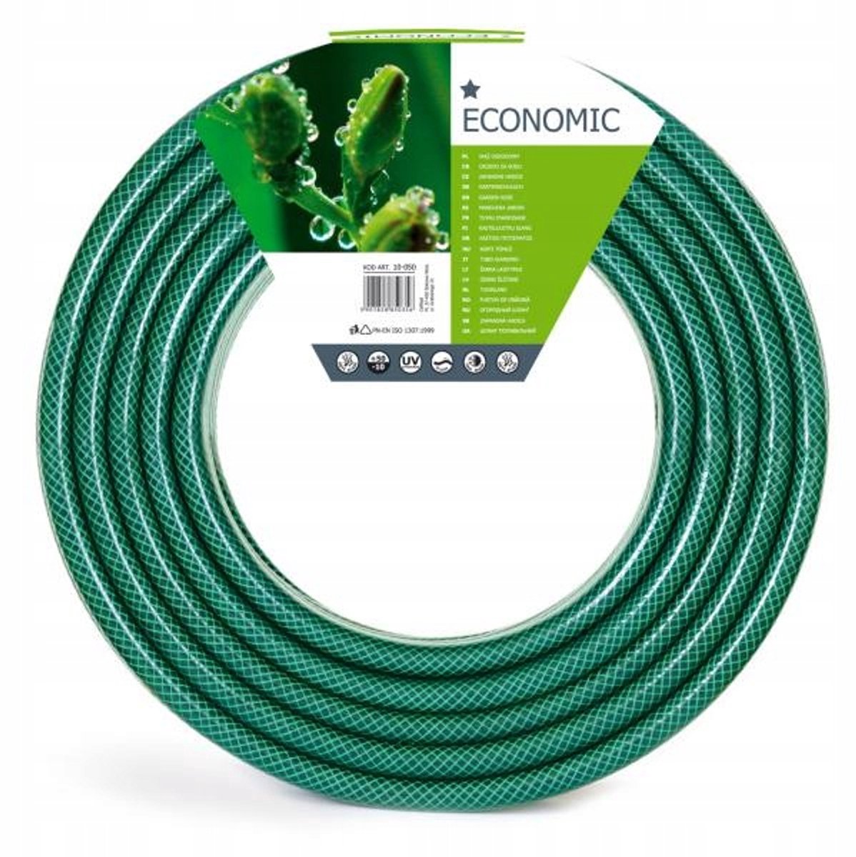 Tuinslang Economic 5/8" 70m Groen UV-bestendig 3-laags