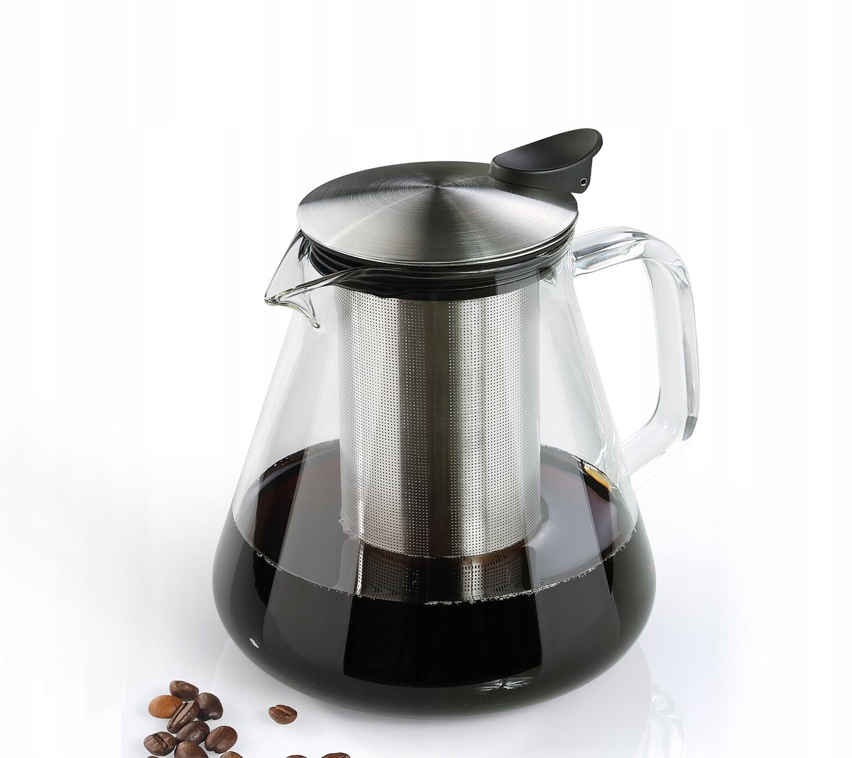 Cilio Giulietta Glazen Theepot met Zetgroep - 1L
