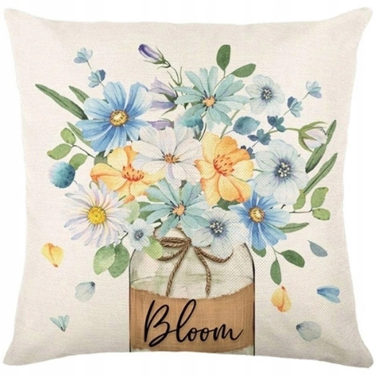 ECARLA Paaskussenhoes 45x45cm Lenteboeket Decoratief