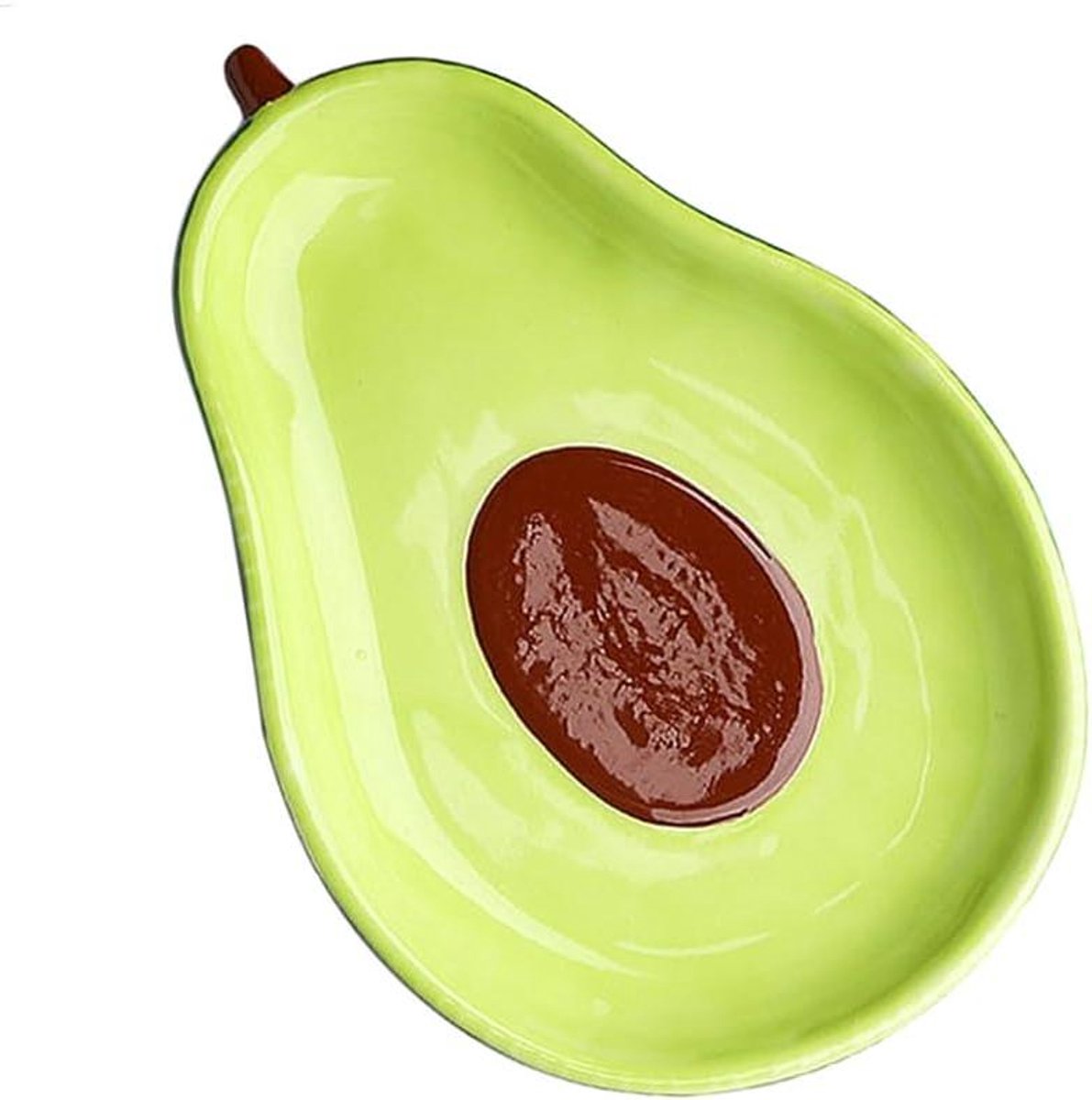 Orivio - Keramische kom voor avocado-salade en desserts, groen, 15,7 cm