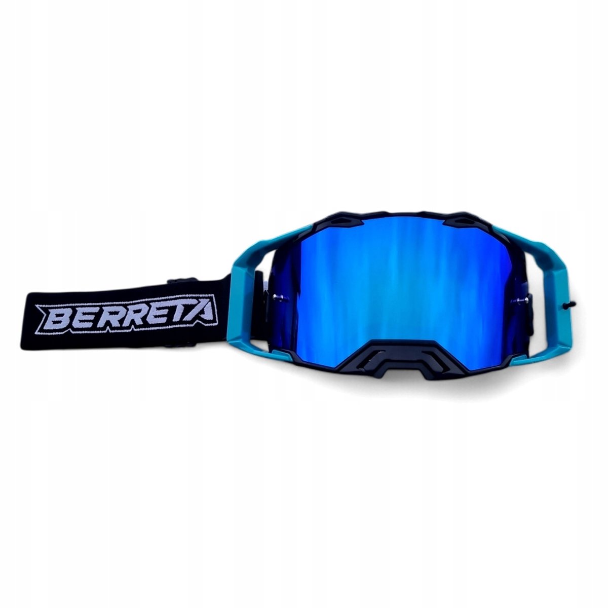 Berreta Cross Endurobril voor Quad - Anti-Fog Zwart/Blauw