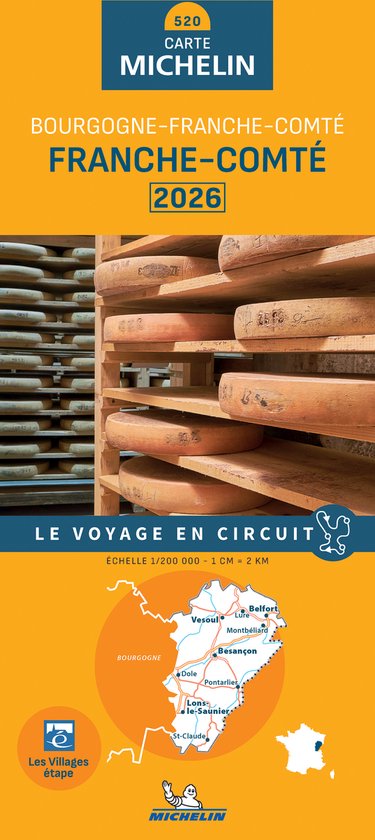 Regionale kaarten Michelin - Michelin Wegenkaart 520 Franche ... - cover