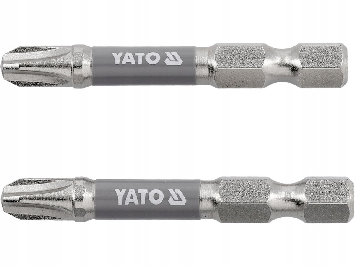Yato Schroefbits PH3 50mm 1/4" Nikkel 2 Stuks