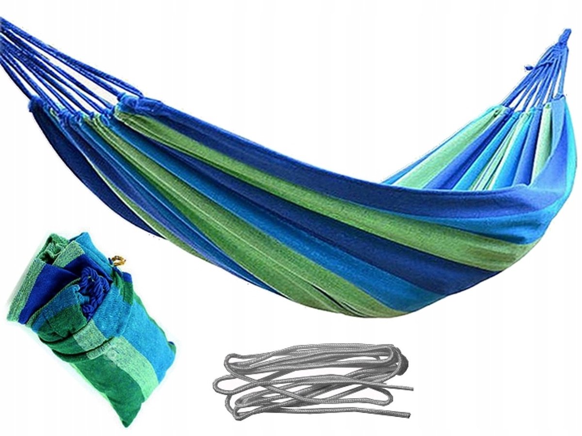 SandTropic Eenpersoons Hangmat 220x80cm - Comfortabel Ontspannen