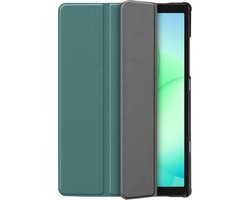 Cazy tablet Hoes geschikt voor Samsung Galaxy Tab A11 Plus / A9 Plus - TriFold Bookcase - Groen