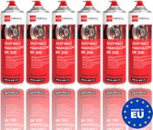 BR 200 Brake Cleaner Professioneel - 6 Stuks Remmenreiniger Spray - Acetonvrij 500ml - Werkplaats Garage Fiets
