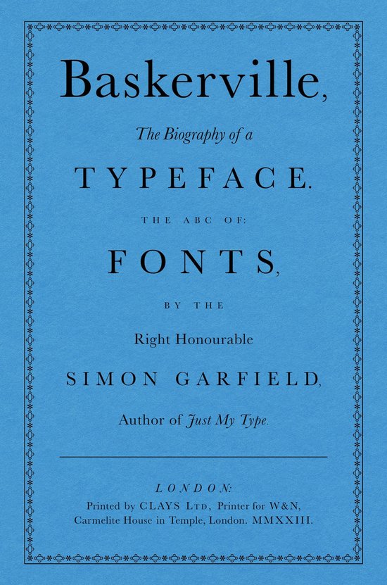 The ABC of Fonts - Baskerville - cover
