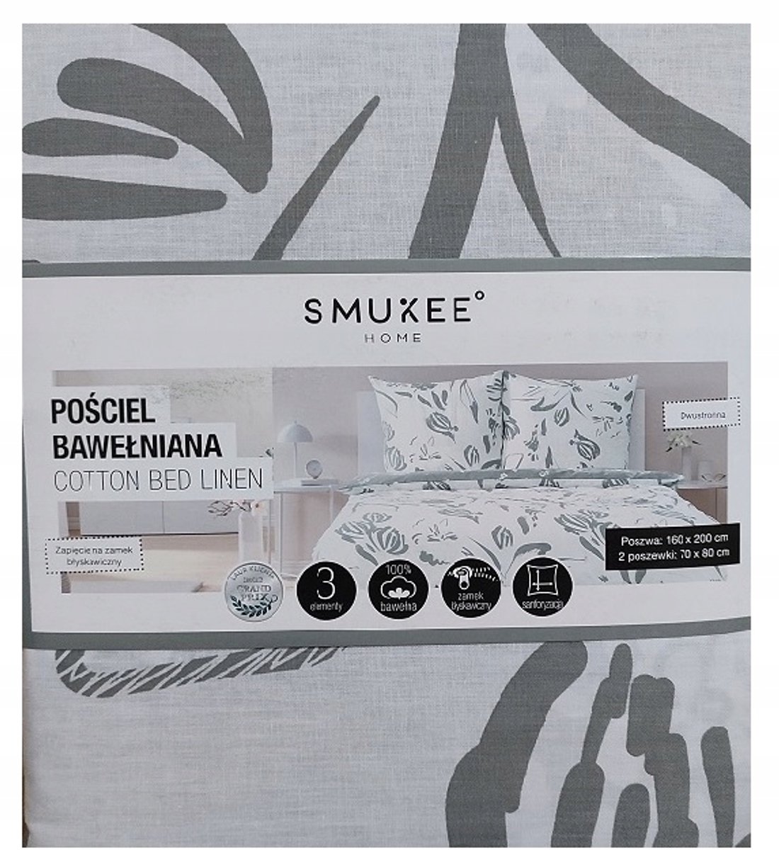 Smukee Beddengoed Set 220x200cm Katoen Dubbelzijdig