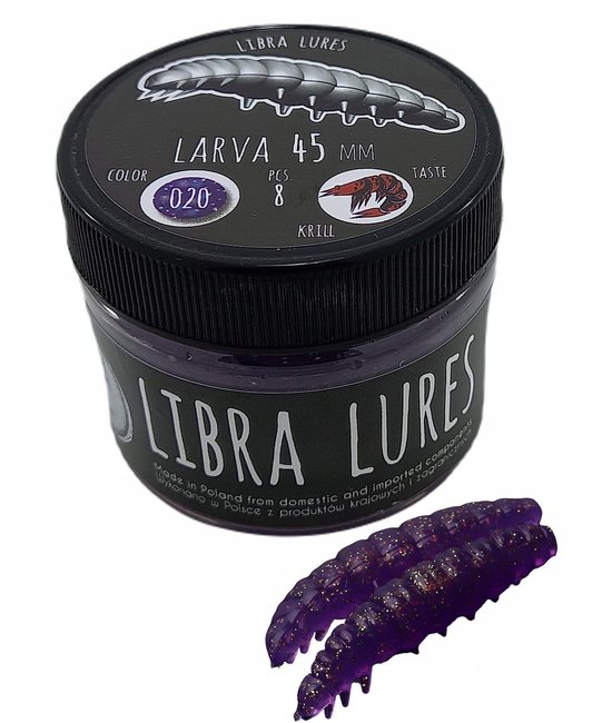Libra Lures Larva 020 Paars 3.5cm - Zonder Geur — afbeelding 2