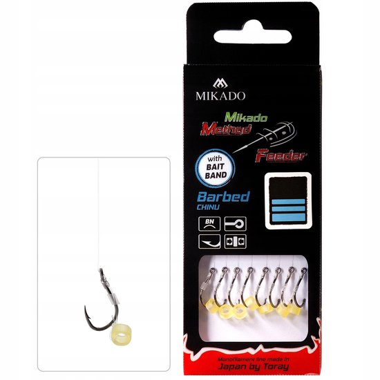 Mikado Method Feeder Rig met Bait Band - Haakmaat 10, 0,23 mm van Mikado — afbeelding 2