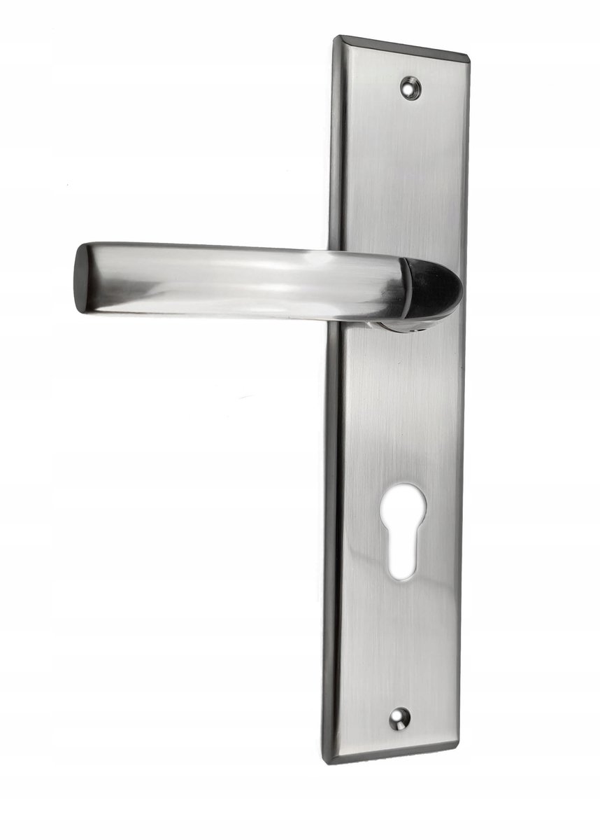 Deurklink SPACE 72 mm Messingnikkel Rechts
