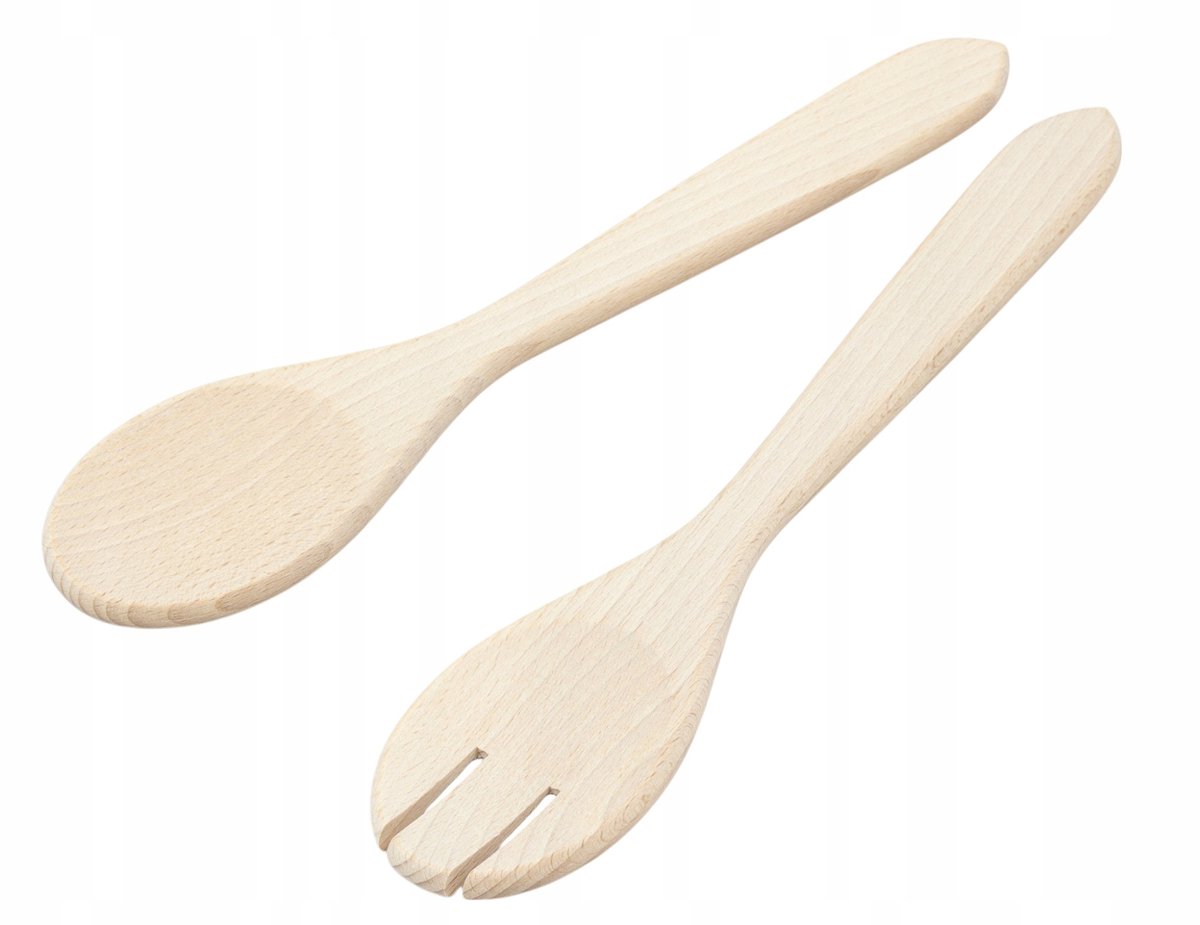 Houten Salade Bestek Set (2 stuks)
