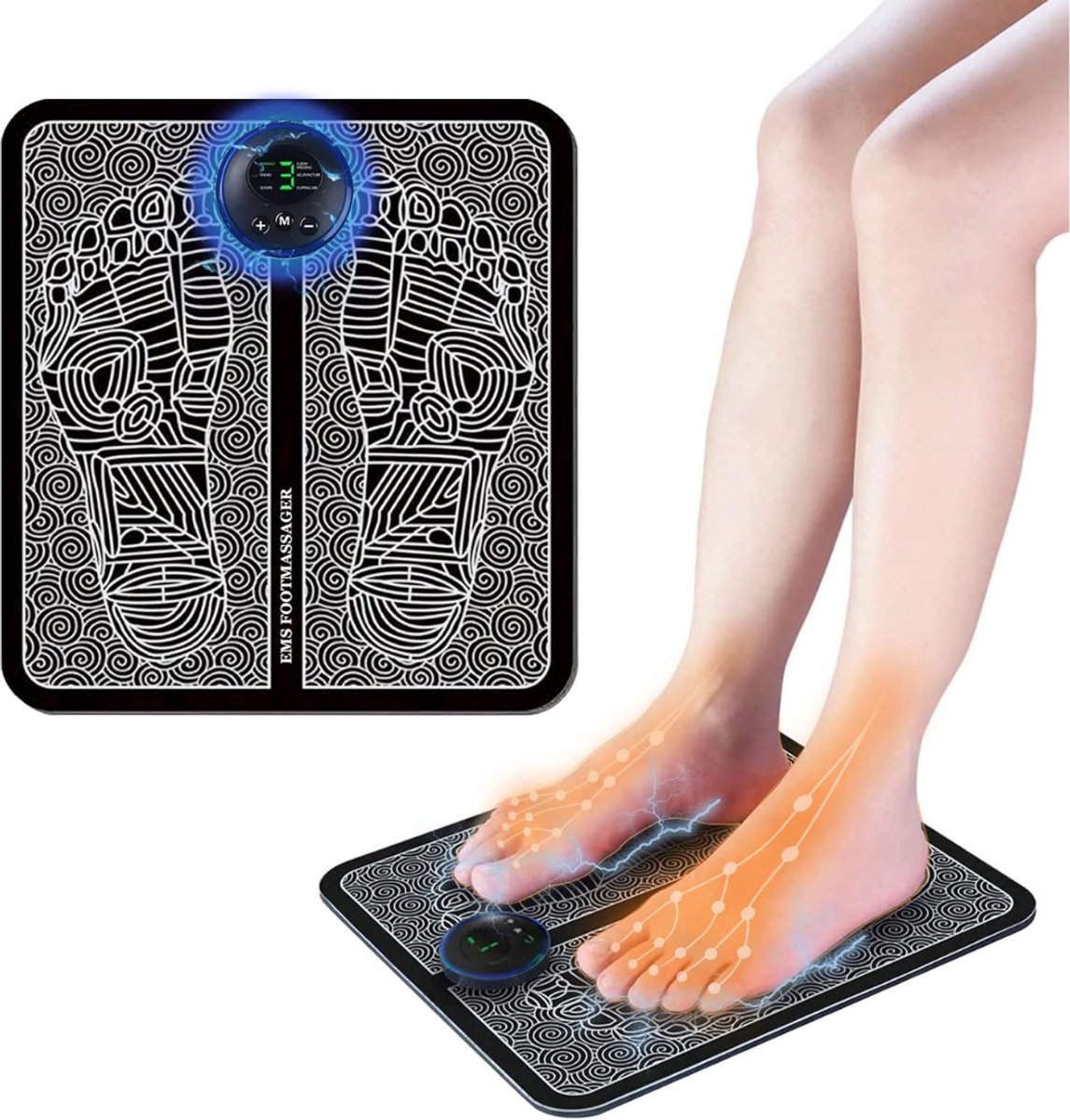 White-Label® Voetmassage Apparaat Bloedsomloop – Massage Apparaat – Ontspanning – Zwart