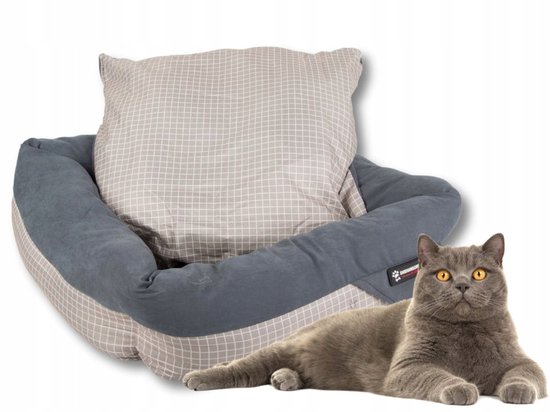 GM Kussen voor honden en katten, zacht hondenbed, afneembare en wasbare overtrek, waterafstotend, vuilafstotend, antislip, klein, S, 40 x 60 cm