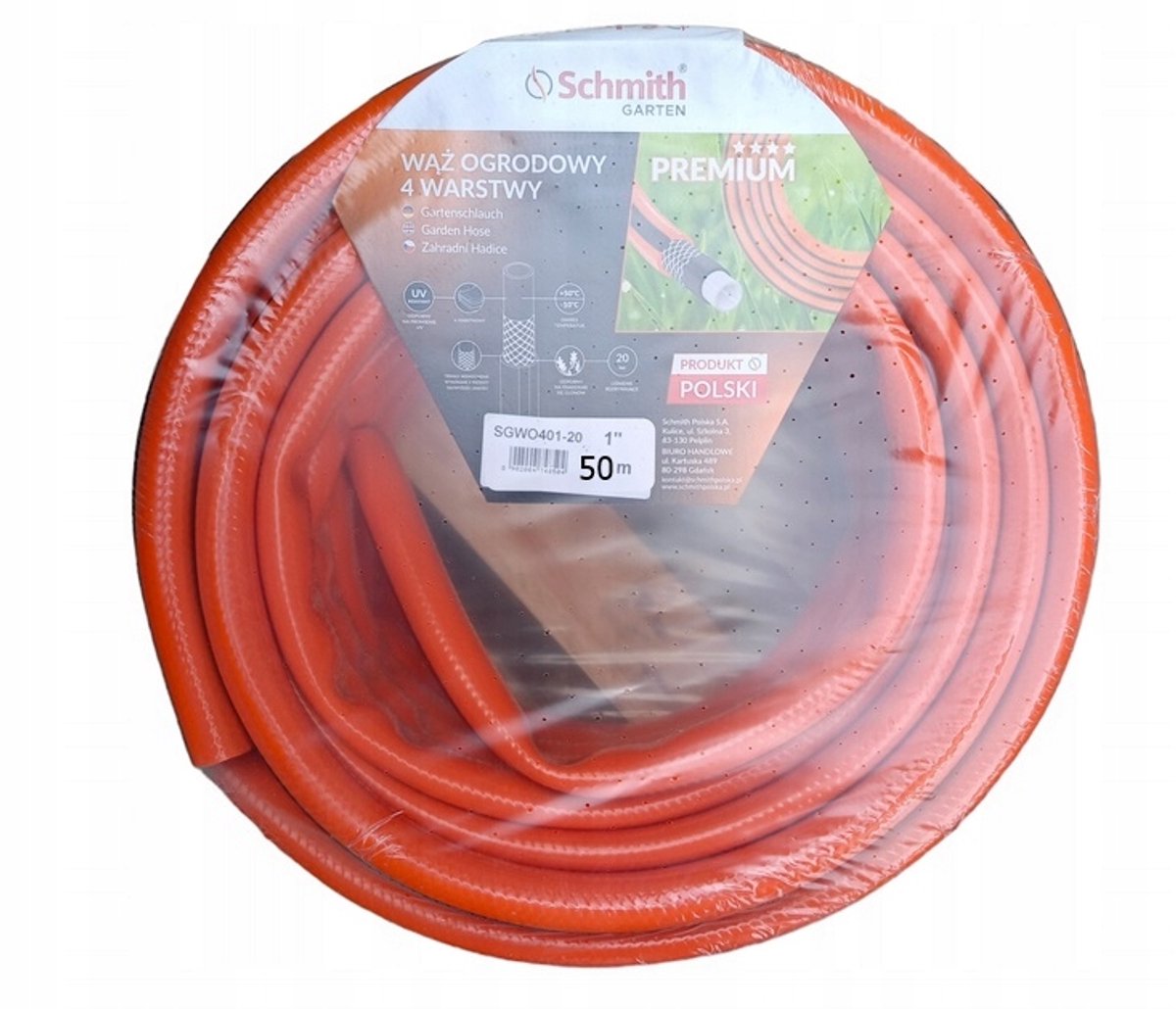 Schmith Tuinslang 4-laags 1" x 50m - Duurzaam & UV-bestendig