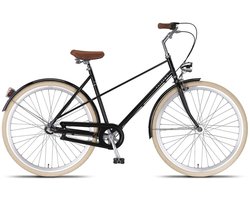 Altec Damesfiets Palermo 28 Inch 52 cm Dames 3V Terugtraprem Zwart