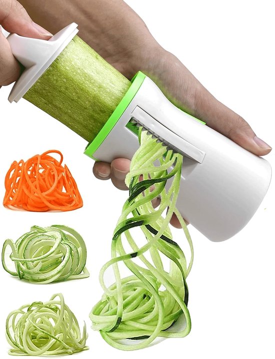 Coupe-légumes en spirale - Coupe-légumes - Coupe-julienne - Coupe-légumes - Coupe-carottes et courgettes 2 en 1 - Coupe-légumes, coupe-courgettes et coupe-pâtes - Pour carottes, concombres, courgettes