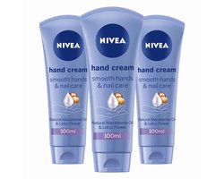 NIVEA Handcrème Zijdezacht - 3 x 100 ml - Voordeelverpakking