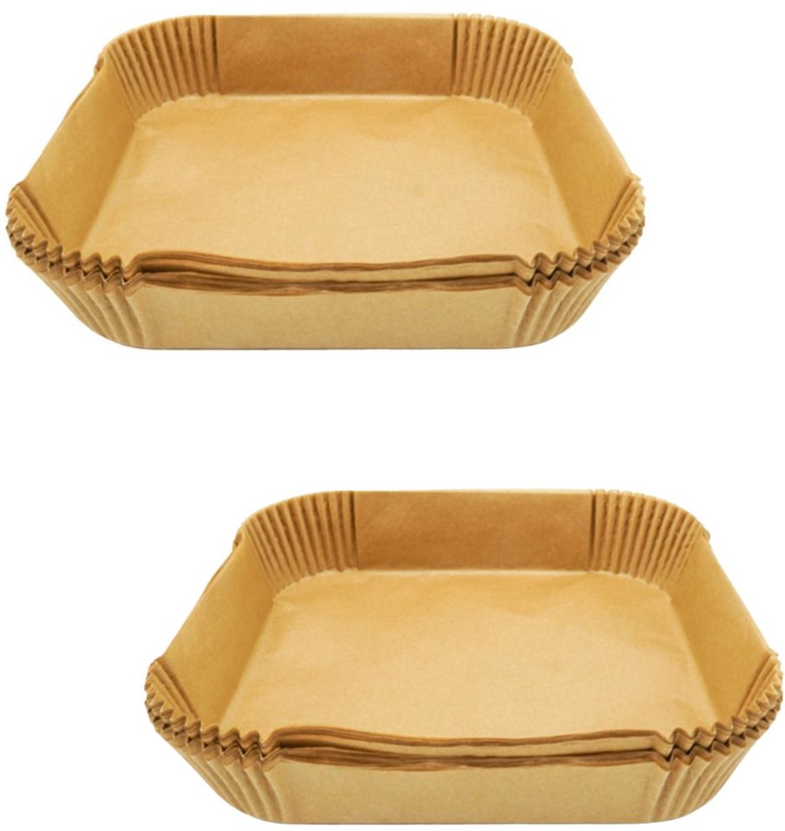 Set van 100 papieren vormen voor airfryer vierkant 20 cm Fackelmann Divers
