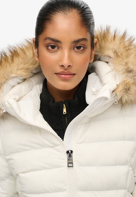 Superdry - Fuji Gewatteerde Jas met Bontkraag - Dames - Gewatteerde jassen
