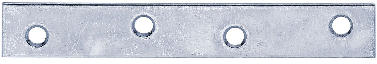 Alberts 824006 platte verbinder, verzinkt, zwart, kunststofgecoat, 100 x 15 x 1,75 mm, 100er Set