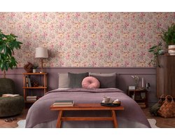 CosmoLiving by Cosmopolitan behang. bloemen behang roze 790613