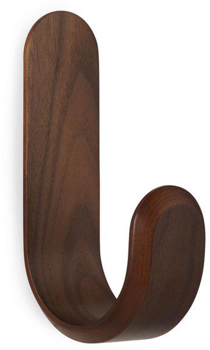 Curve Hook Haak Walnut