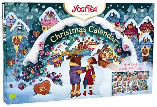 Yogi Tea Adventskalender 2025 - 24 Biologische Theesoorten - Het Perfecte Kerstcadeau