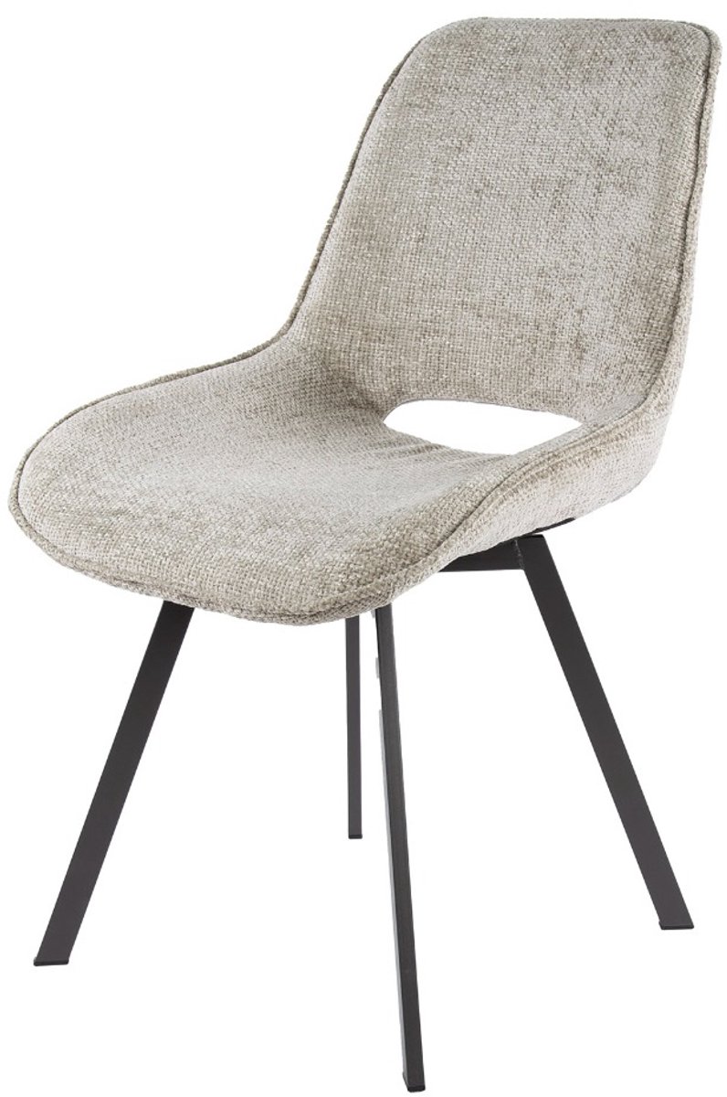 AnLi Style Stoel Swivel draaibaar - Rich zand - set van 4 Naturel