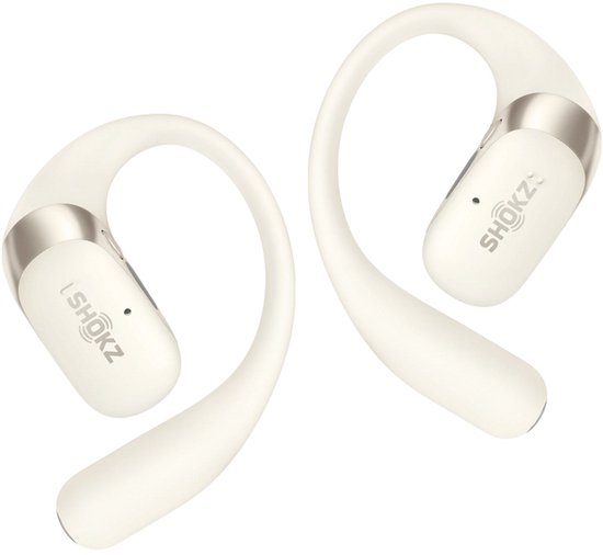Shokz OpenFit 2 - Écouteurs intra-auriculaires - Écouteurs sport - Écouteurs sans fil - Beige
