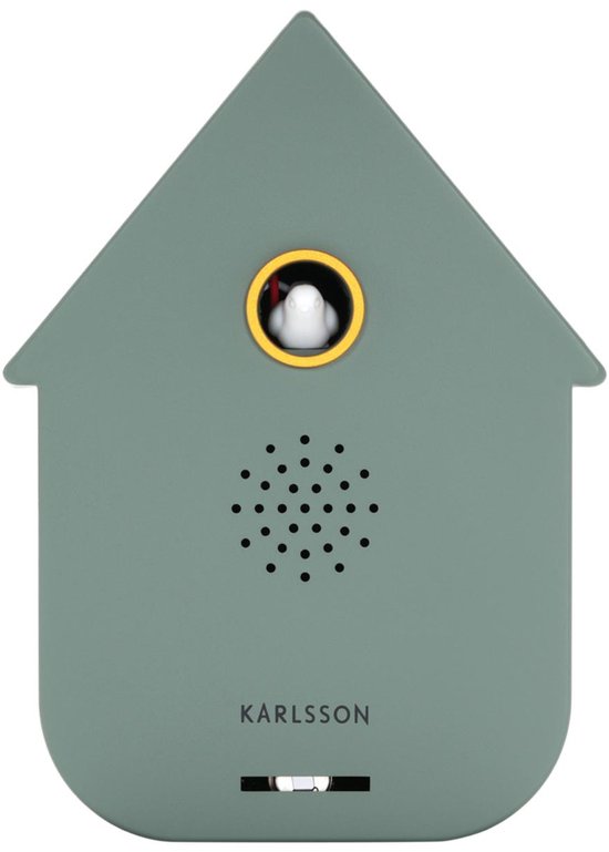 Boîte à musique décorative Karlsson Coucou moderne - Vert - 12 x 7,5 x 11,5 cm - Moderne