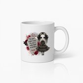 Tasse à café gothique 330 ml avec citation de tueur en série – Cadeau Humour pour les fans de Histoires vraies