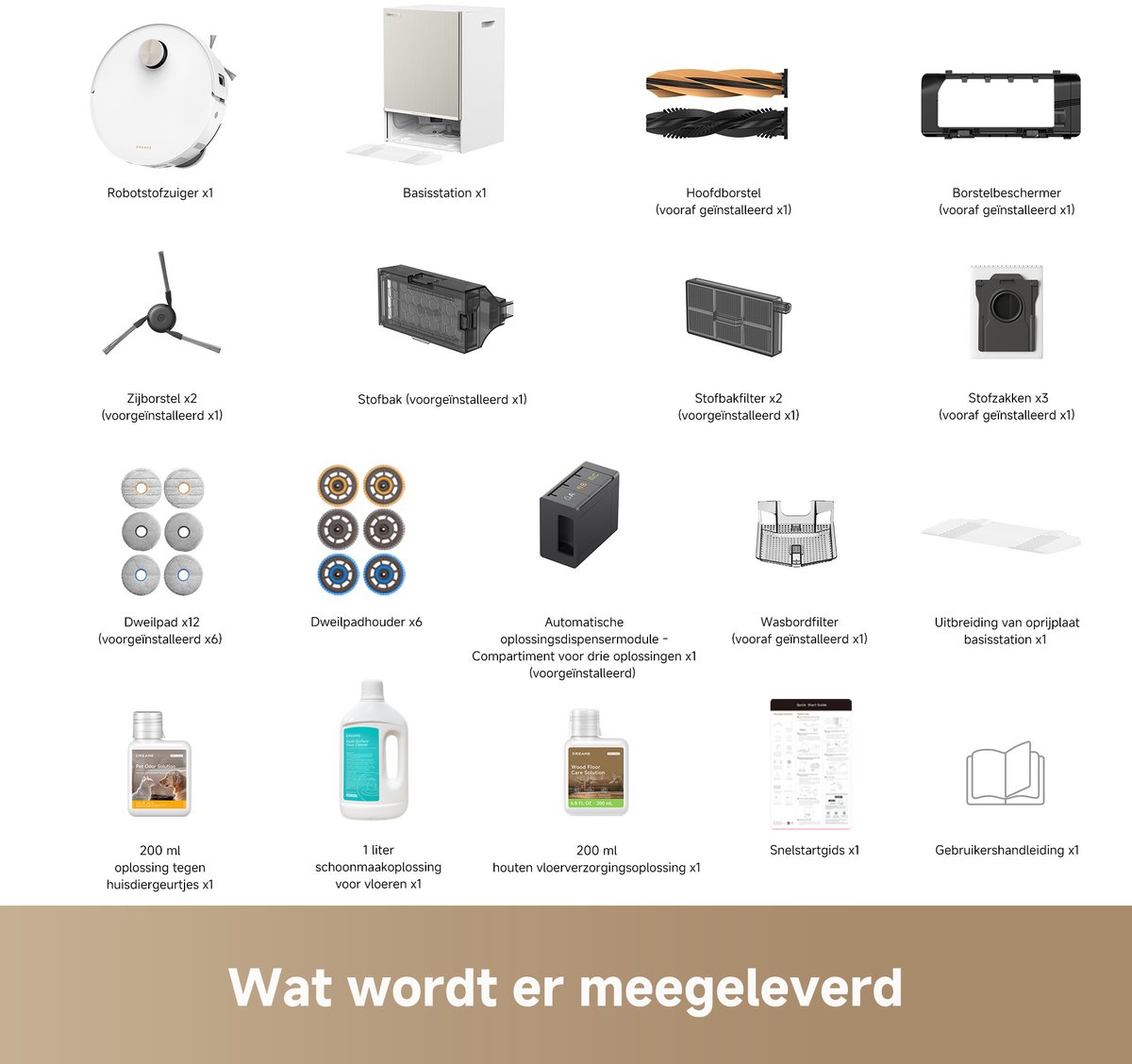 Afbeelding 3 van Dreame Matrix10 Ultra White – Robotstofzuiger én dweil met automatische dweilwissel – 30.000 Pa zuigkracht – 100°C zelfreinigend systeem – Voor tapijt, harde vloeren en drempels
