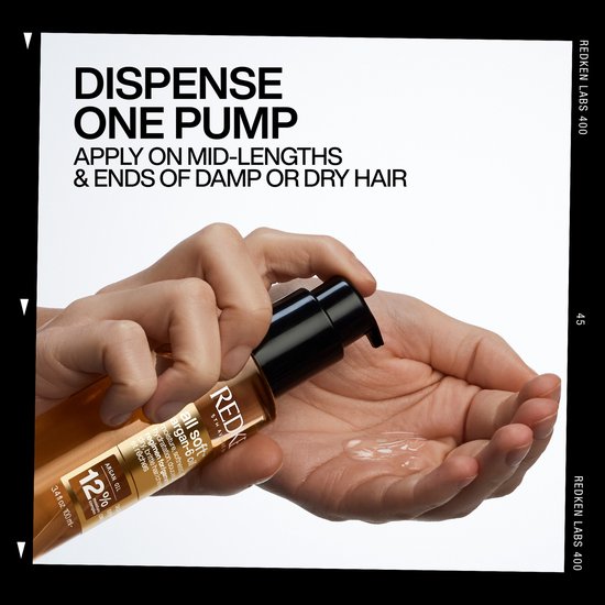 Redken - Huile capillaire sans rinçage All Soft Argan-6 Oil - Pour cheveux secs et cassants - Hydrate intensément, renforce et apporte de la brillance - 100 ml