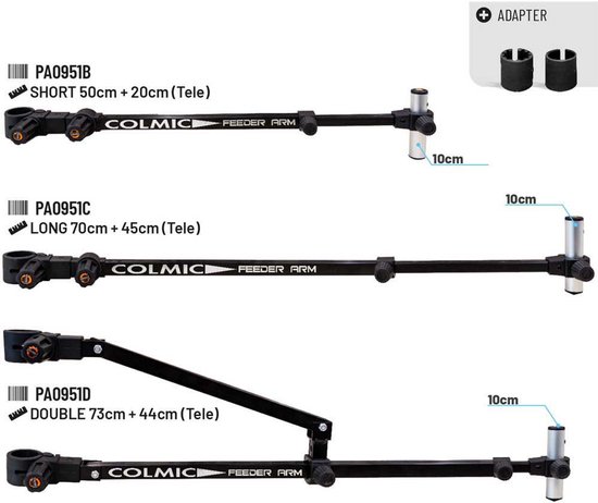 Colmic - Zitmand accessoire Feederarm + 10cm bar (D36) - Colmic van Colmic — afbeelding 2