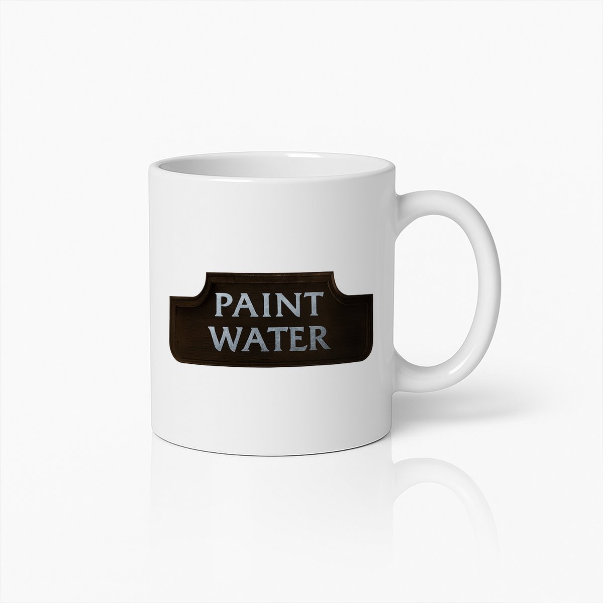 330ml "Verfwater" Mok – Unieke Koffiebeker voor Kunstliefhebbers en Schilders