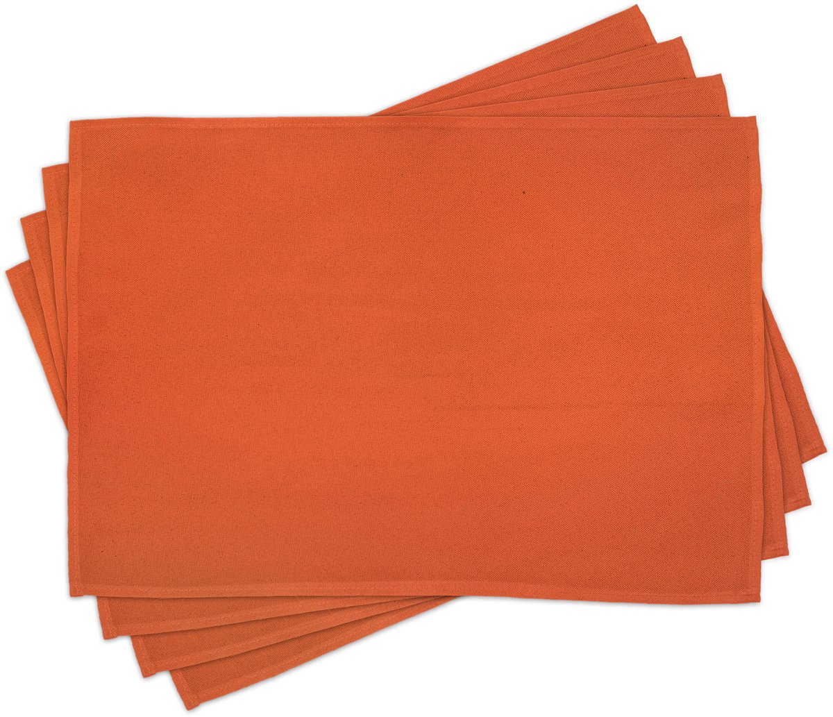 New Bed Oranje Retro Boheems Etnisch Set van 4 Placemat voor Eettafel, Wasbare Stof met Antislip Achterkant